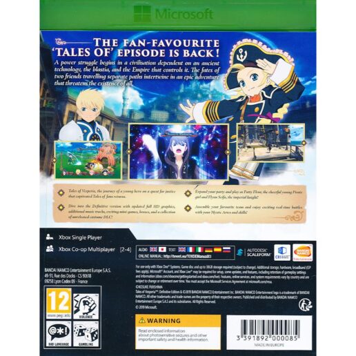Tales of Vesperia Def. Ed. XBO