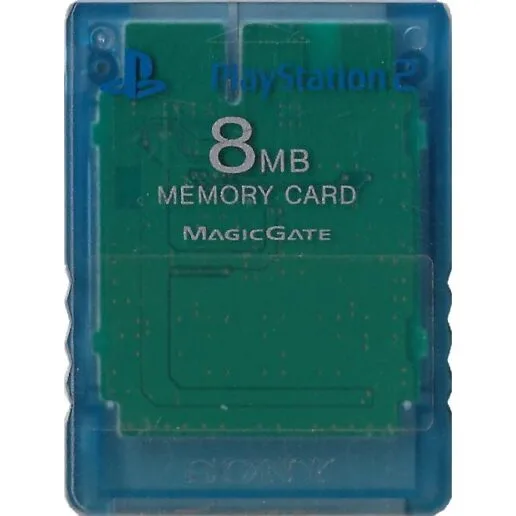 Minneskort 8MB Original Blå Playstation 2
