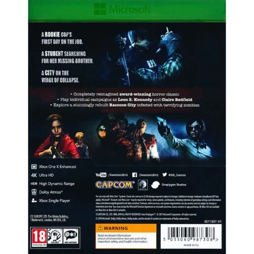 Resident Evil 2 Remake XBO
