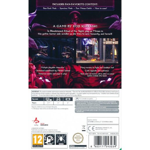 Bloodstained Ritual of Night NS