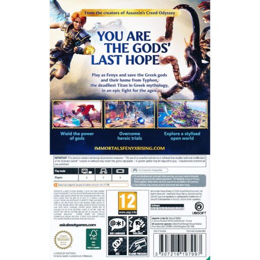 Immortals Fenyx Rising Nintendo Switch (Code in a box)
