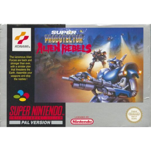 Super Probotector Alien Rebels Super Nintendo