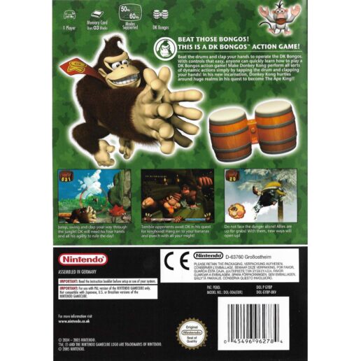 Donkey Kong JungleBeat Pak Nintendo Gamecube (Begagnad)
