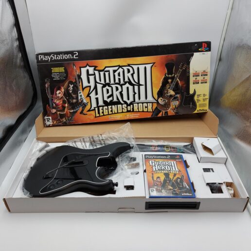 Trådlös Guitar Hero Trådlös Gitarr Svart Playstation 2 PS2 (Begagnad)