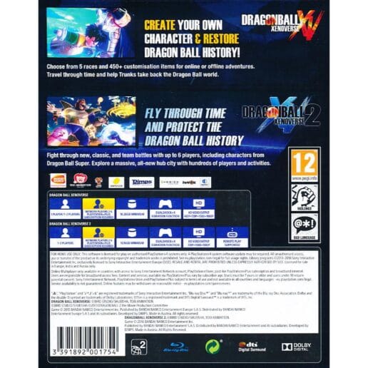 Dragonball Xenoverse 1 & 2 PS4