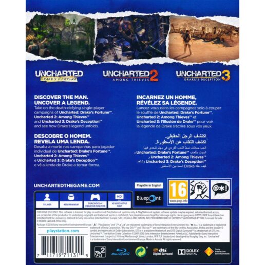 Uncharted Nathan Drake Coll. PS4