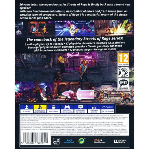 Streets of Rage 4 PS4