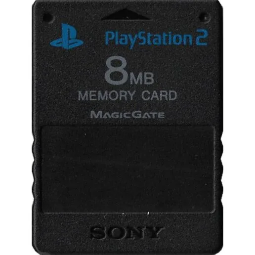 Minneskort 8MB Original Svart Playstation 2