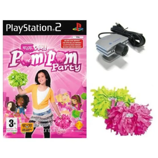 EyeToy Play PomPom Party Bundle Playstation 2 PS2 (Begagnad)