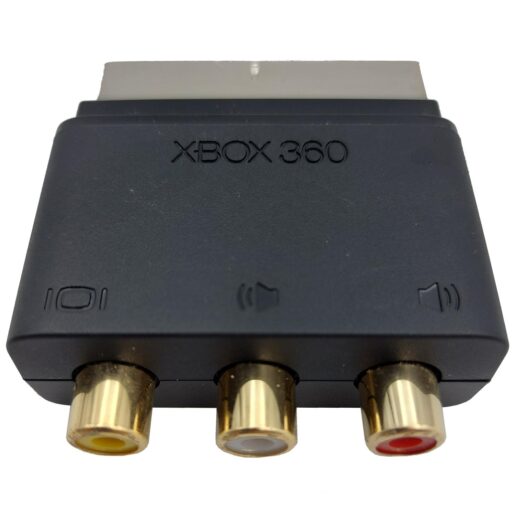 Scart Kontakt Adapter RCA AV Xbox 360 Svart (Begagnad)