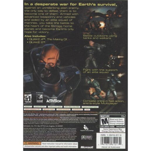 Quake 4 Xbox 360 (NTSC-U, Begagnad)