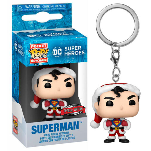 Pocket POP Nyckelring DC Comics Holiday Superman Exlusive