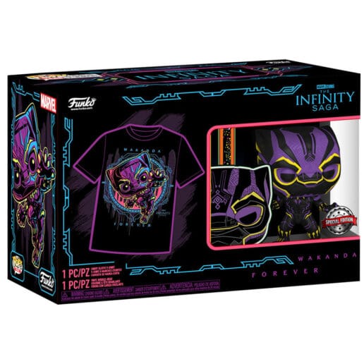 Set POP & Tee Marvel Wakanda Forever Black Panther Exclusive (Large)