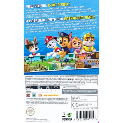 Paw Patrol On a Roll Nintendo Switch