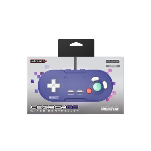 Retro-Bit LegacyGC Wired Controller Indigo Nintendo Gamecube