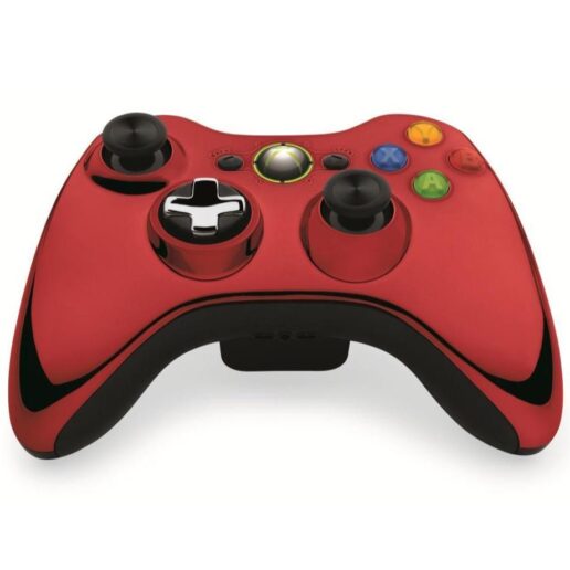 Handkontroll Original Chrome Red Xbox 360 (Begagnad)