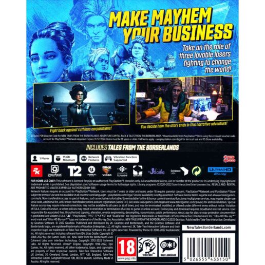 New Tales from the Borderlands Deluxe Edition Playstation 5