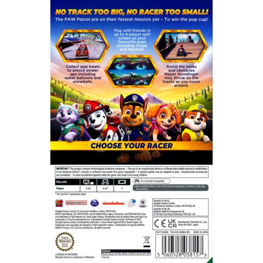 Paw Patrol Grand Prix Nintendo Switch