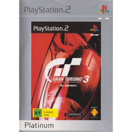 Gran Turismo 3 A-spec Playstation 2 PS2 Platinum Nordic (Begagnad)