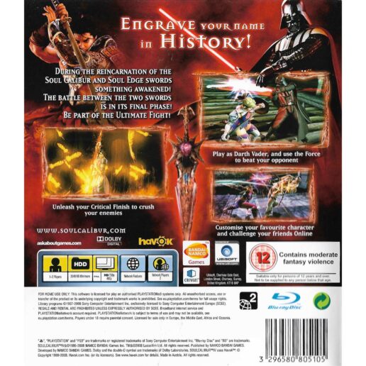 SoulCalibur IV Playstation 3 PS3