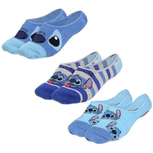 Disney Stitch pack 3 adult socks (Size: 41-46)