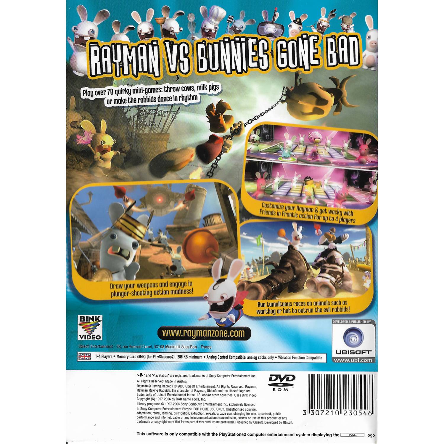 Rayman Raving Rabbids Playstation 2 PS2 (Begagnad) - RetroDungeon