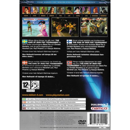 Tekken 4 Playstation 2 PS2 Platinum Nordic (Begagnad)
