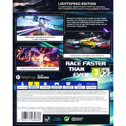 Redout Playstation 4 PS4