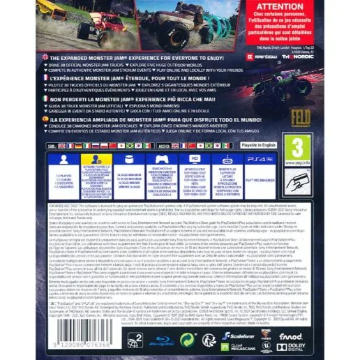 Monster Jam Steel Titans 2 Playstation 4