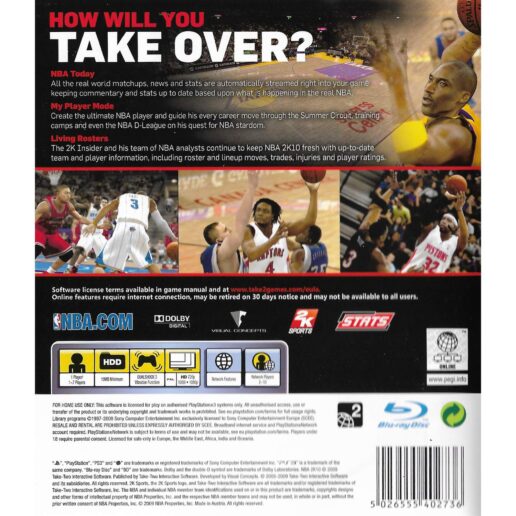 NBA 2K10 Playstation 3 PS3 (Begagnad)