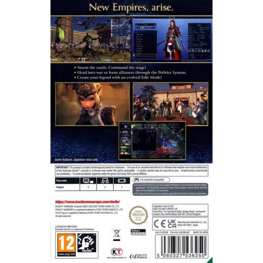 Dynasty Warriors 9 Empires Nintendo Switch