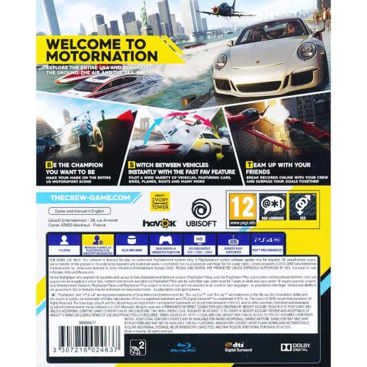 The Crew 2 Playstation 4