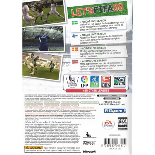FIFA 09 Xbox 360 Nordic (Begagnad)