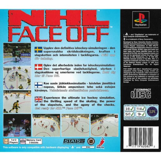 NHL Face Off Playstation 1 PS1 Nordic (Begagnad)