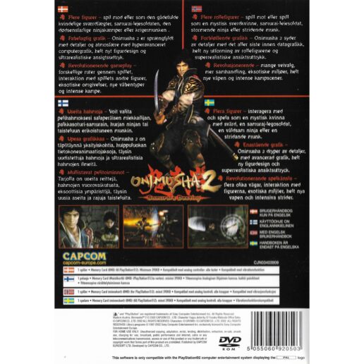 Onimusha 2 Playstation 2 PS2 Nordic (Begagnad)