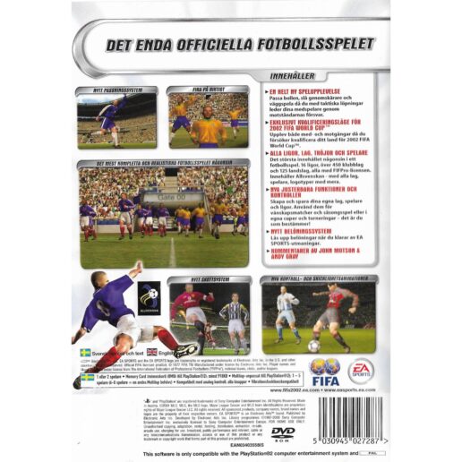 FIFA Football 2002 Playstation 2 PS2 Swedish (Begagnad)