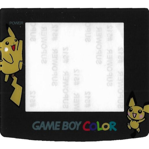 Skärm Pokemon Svart Plast Gameboy Color