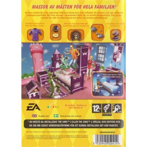 The Sims 2 Kul För Familjen Prylpaket PC CD Swedish (Begagnad)