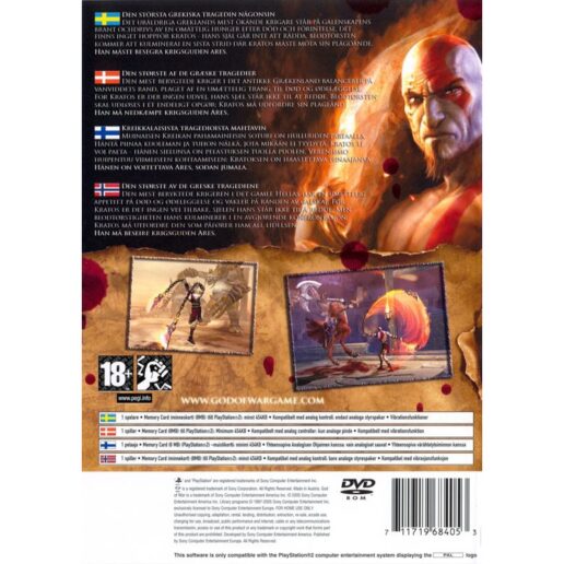 God of War Playstation 2 PS2 Nordic (Begagnad)