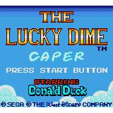 The Lucky Dime Caper starring Donald Duck Sega Game Gear (Begagnad)