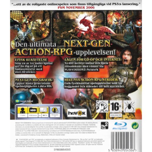 Untold Legends Dark Kingdom Playstation 3 PS3 Swedish (Begagnad)