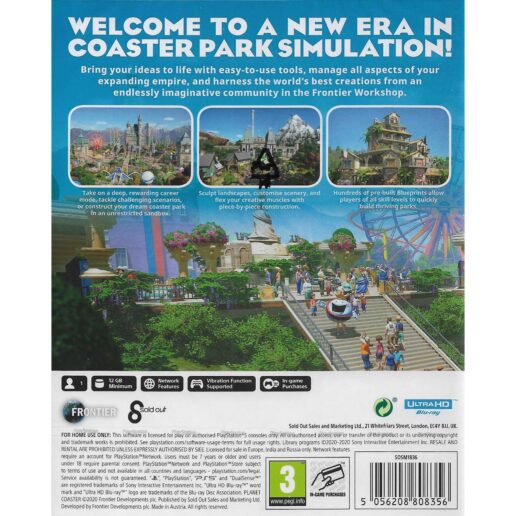 Planet Coaster Playstation 5 PS5