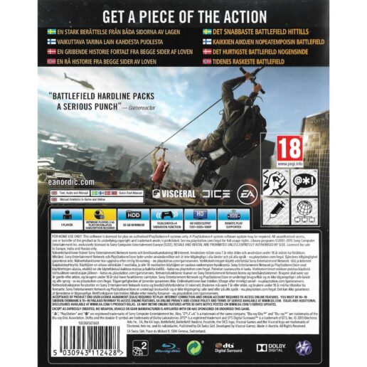 Battlefield Hardline Playstation 4 PS4 Nordic (Begagnad)
