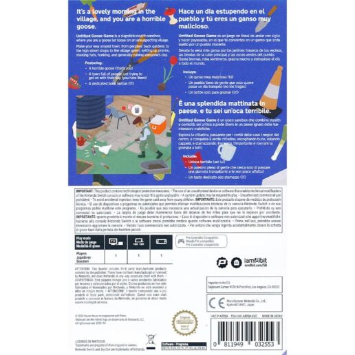 Untitled Goose Game Nintendo Switch