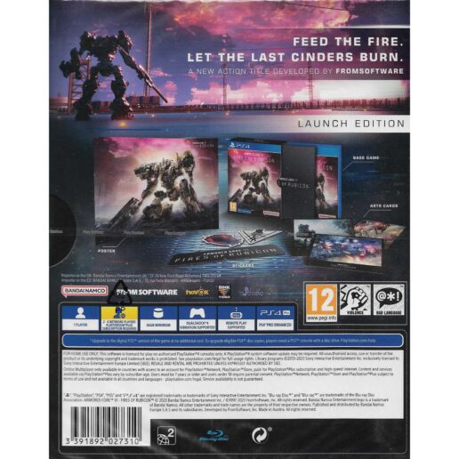 Armored Core VI Fires of Rubicon Launch Edition Playstation 4 PS4