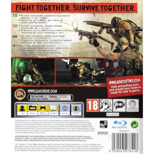 Army of Two The 40th Day Playstation 3 PS3 Nordic (Begagnad)