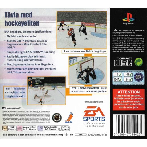 NHL 98 Playstation 1 PS1 Swedish (Begagnad)