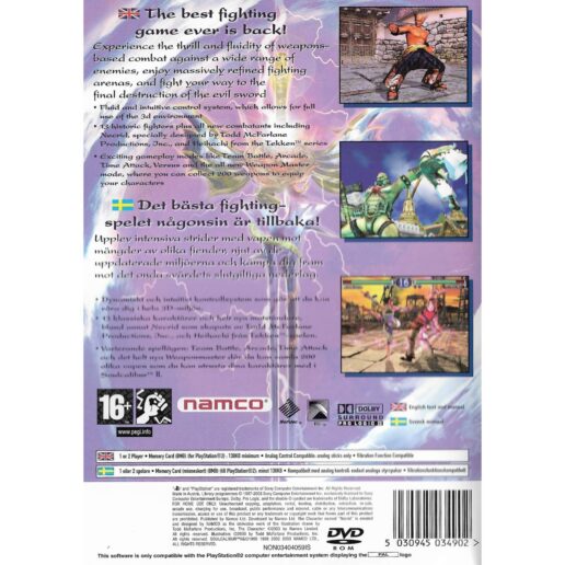 SoulCalibur II Playstation 2 PS2 Swedish (Begagnad)