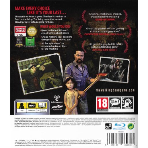 The Walking Dead A Telltale Games Series Playstation 3 PS3 (Begagnad)