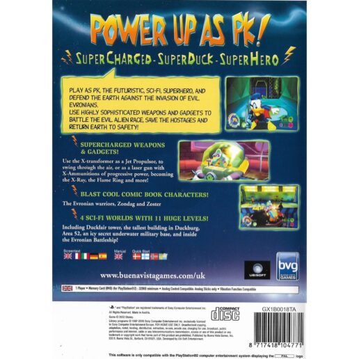 Disneys Donald Duck PK Playstation 2 PS2 Nordic (Begagnad)